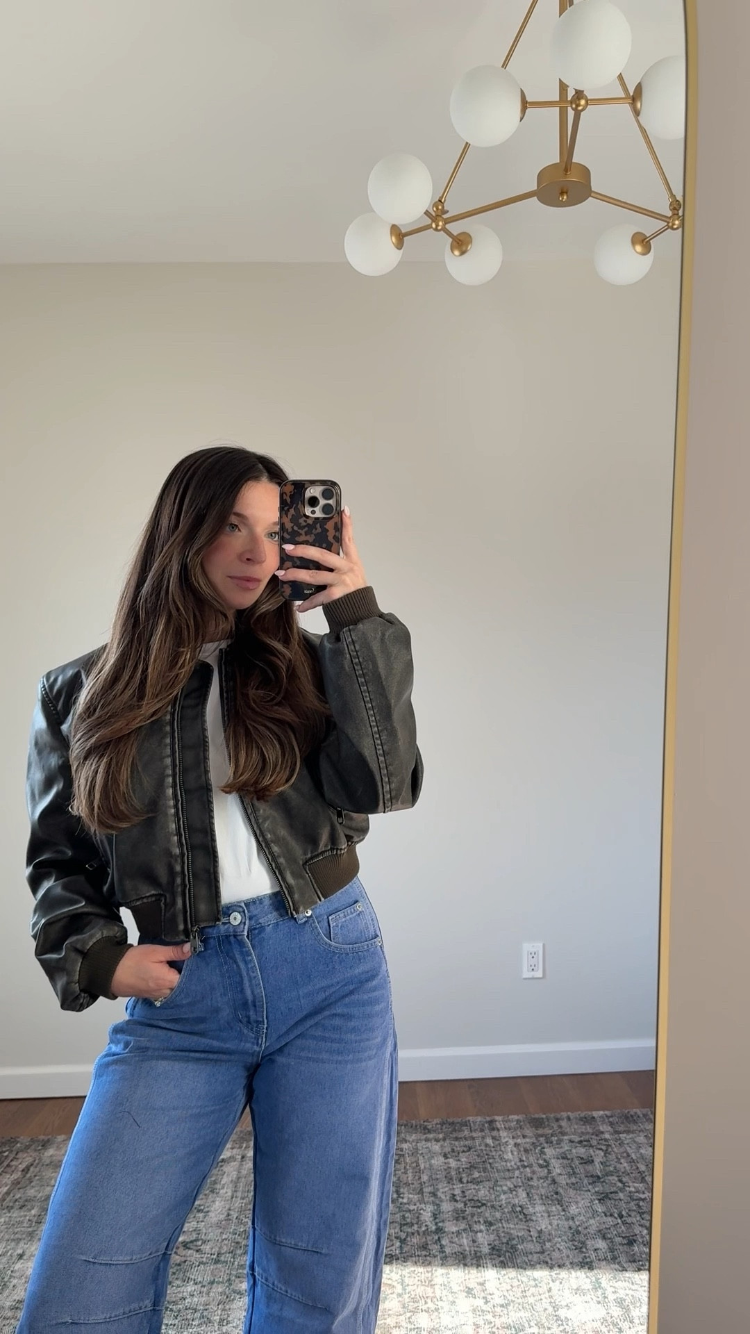 Leather jacket and denim 

An amazon outfit - perfect for spring 

#LTKSeasonal #LTKWatchNow #LTKFindsUnder100
