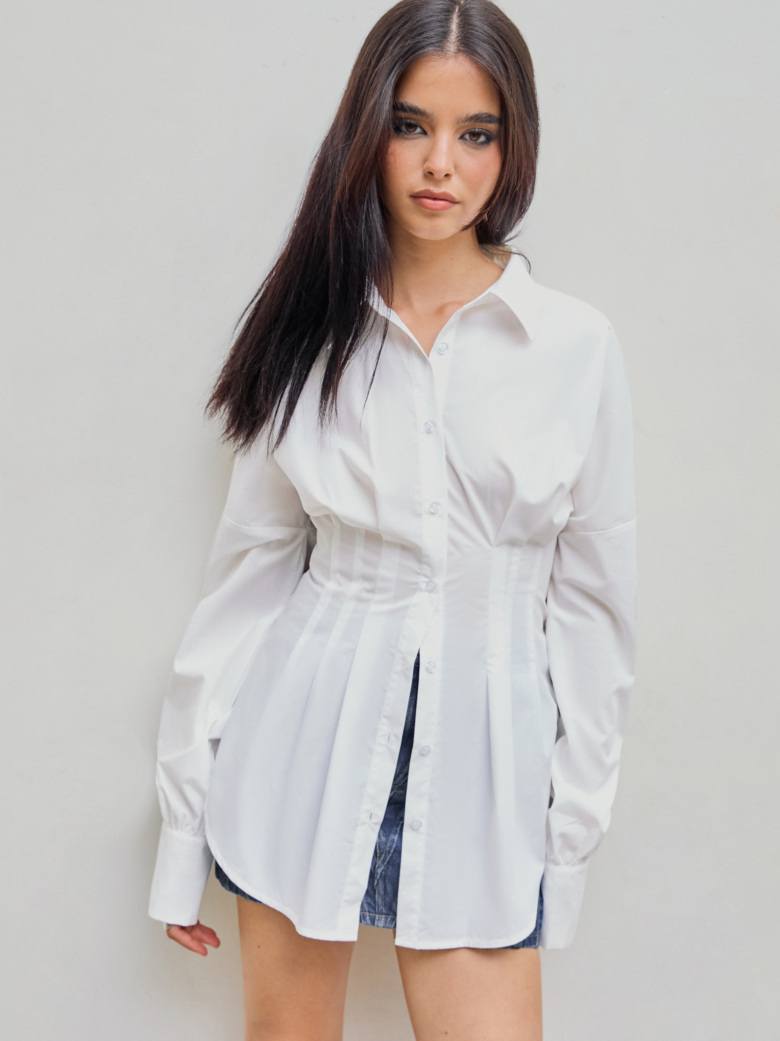 Collar Button Long Sleeve Blouse  For Work Coffee Shop Daily Casual | Cider