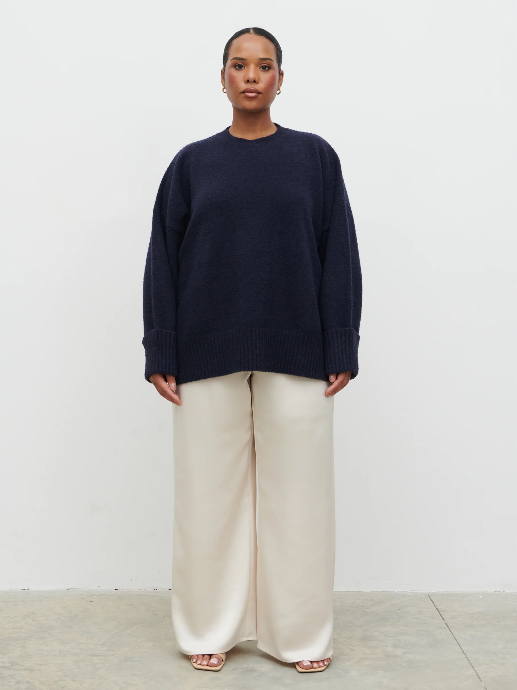 Camille Oversized Borg Jumper Curve | Pretty Lavish (UK)