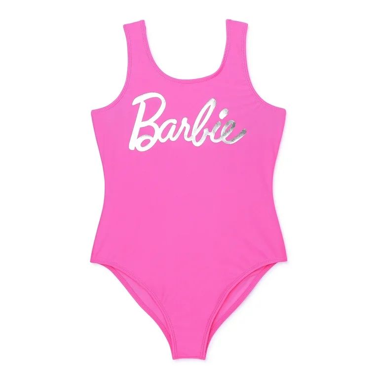 Barbie Girls One-Piece Swimsuit, Sizes 4-8 | Walmart (US)