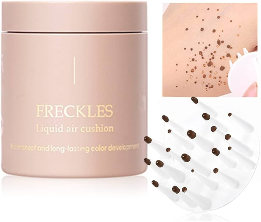 Go Ho Upgraded Freckle Stamp Pen Makeup,Magic Liquid Fake Freckles Air Cushion,Quick Drying Natur... | Amazon (UK)