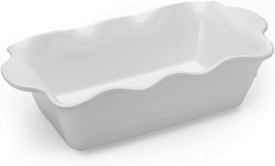 9"x5" Ceramic Fluted Loaf Pan for Baking Bread, Cakes, and Casseroles- Non-stick, Easy to Clean, ... | Amazon (US)