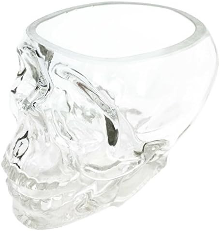 Ebros Crystal Cave Skeleton Skull Glass Bowl 10 Ounces Or Beverage Drink Container Or Office Stat... | Amazon (US)