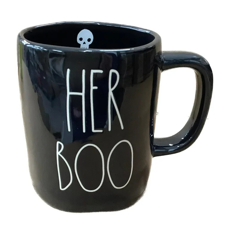 Rae Dunn Halloween Coffee Mug, Black - HER BOO | Walmart (US)