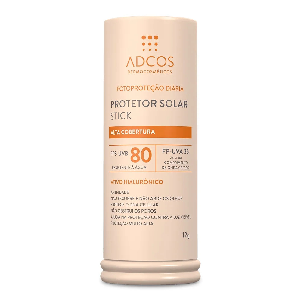 Adcos Protetor Solar Sunscreen Stick High Coverage FPS 80 Color Beige 12g/0.42 oz | Walmart (US)