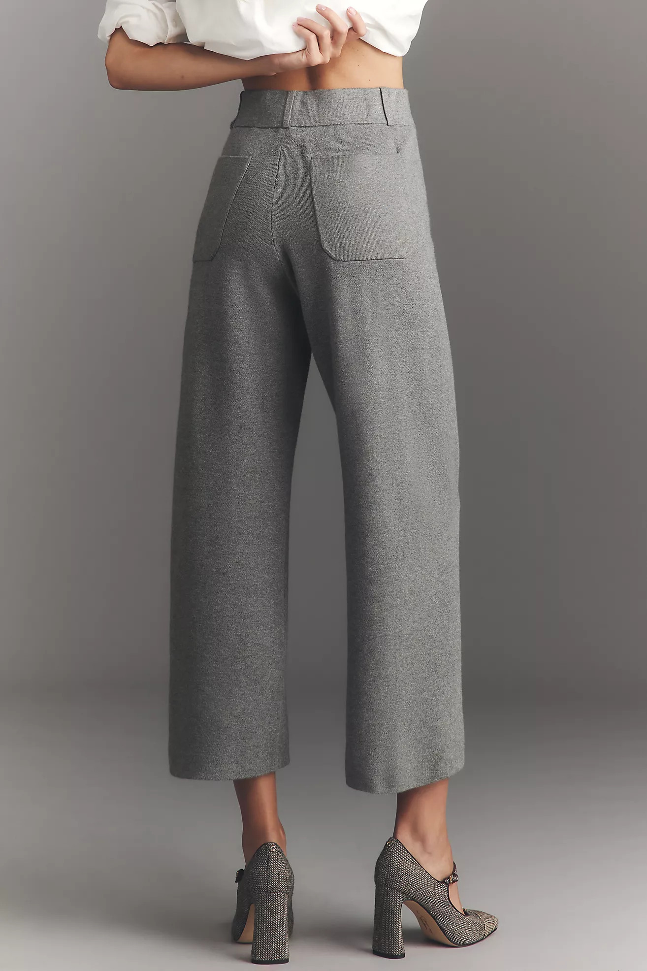 The Colette Sweater Knit Crop Wide-Leg Pants by Maeve | Anthropologie (US)