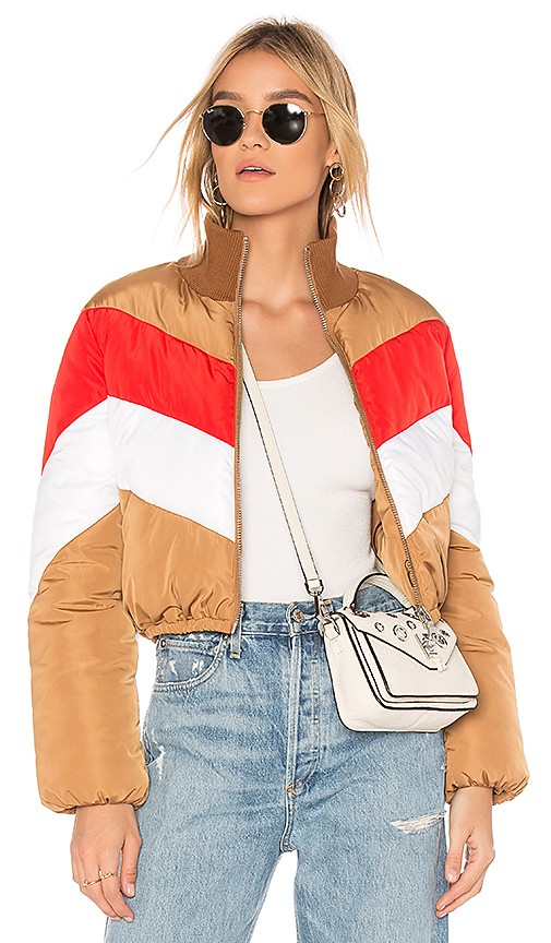 Tularosa Senna Striped Puffer in Vintage Stripe | Revolve Clothing (Global)