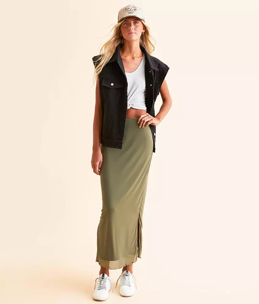 Oversized Denim Vest | Buckle