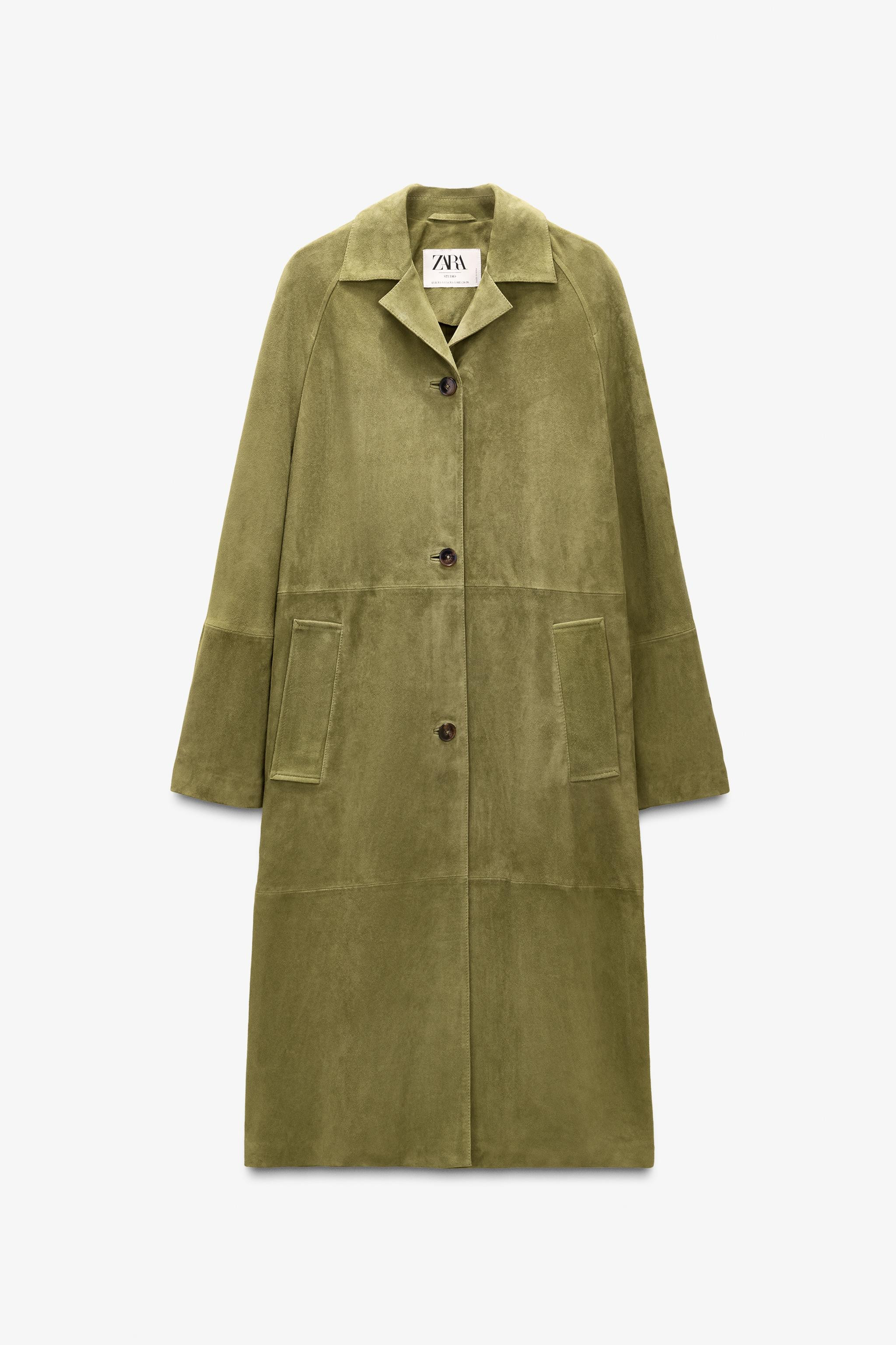 100% SUEDE LEATHER COAT LIMITED EDITION | Zara US