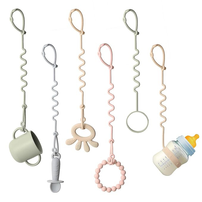 Andy Bear Toy Straps for Baby 6 Pack Keep Your Baby's Toys and Sippy Cups Secure with Toy Straps ... | Amazon (US)