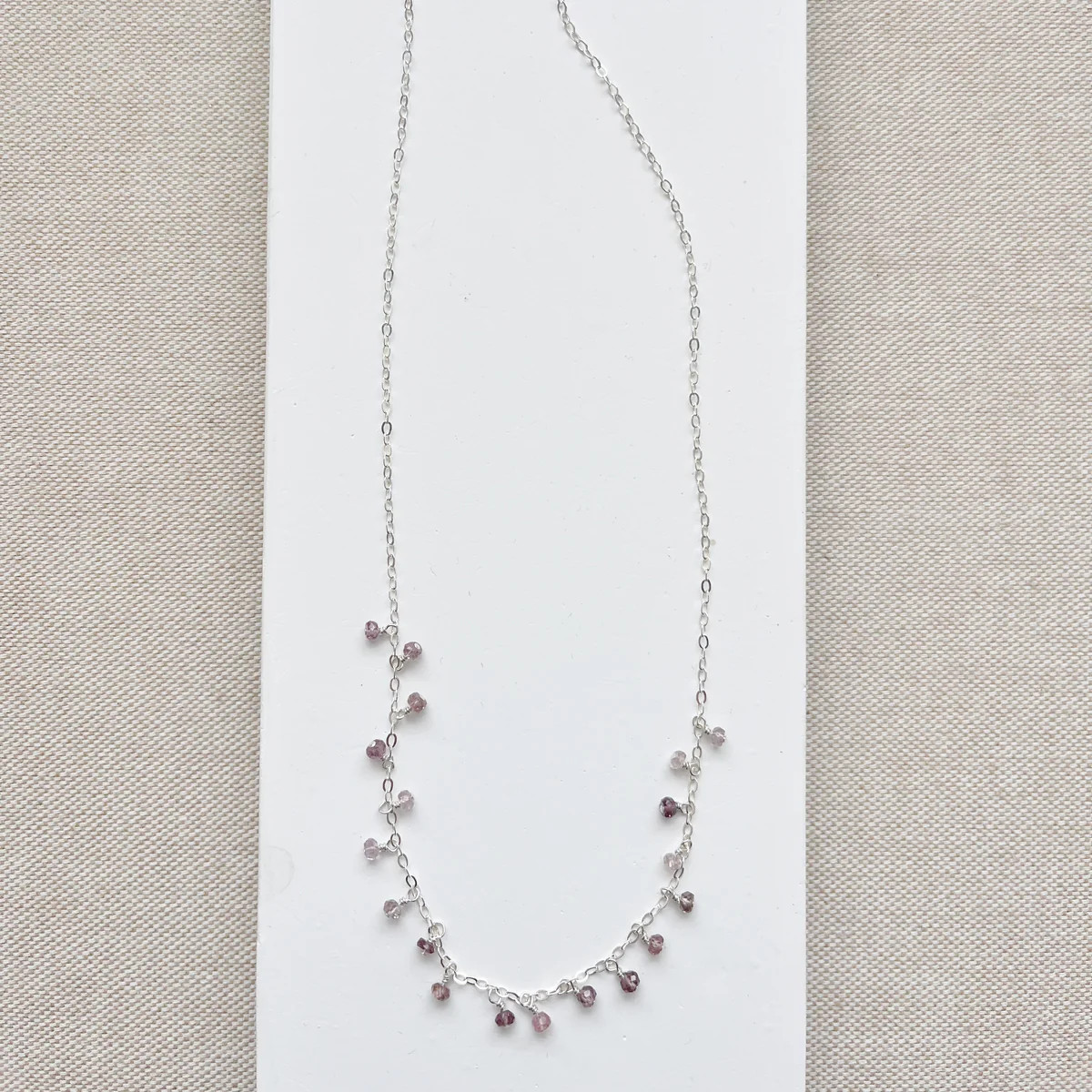 Fringe Necklace Mauve Spinel | Sarah Cornwell Jewelry