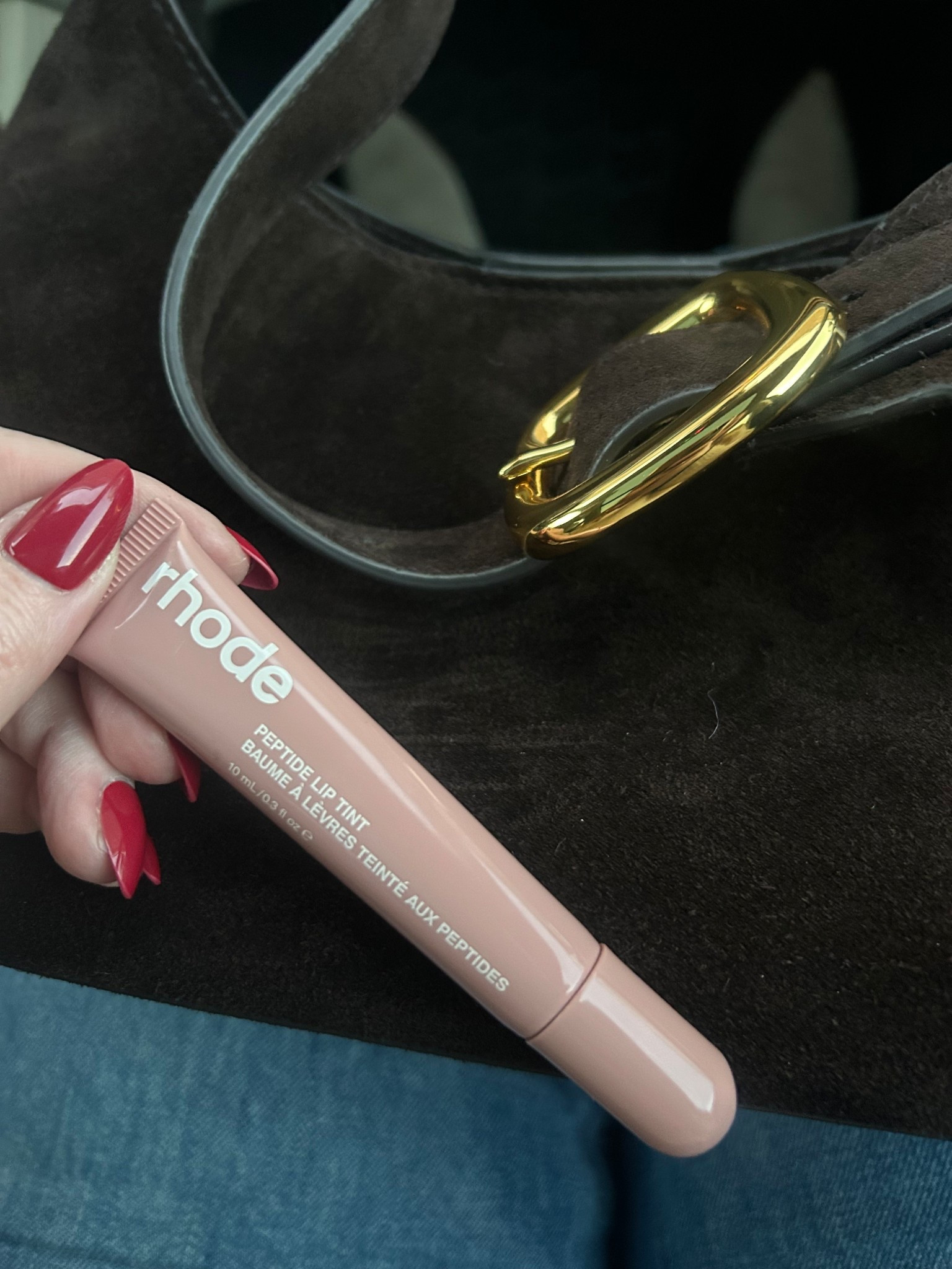 Date night essentials 
Loving this lip gloss - the perfect about of tint - shade toast 
Brown suede bag

#LTKBeauty #LTKFindsUnder50 #LTKItBag