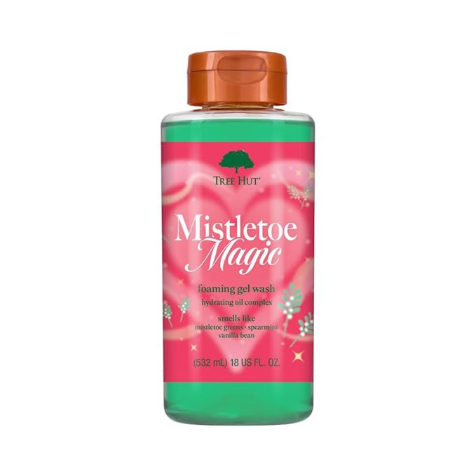 Tree Hut Mistletoe Magic Foaming Gel Wash, Moisturizing & Hydrating Body Wash with Shea Butter, C... | Amazon (US)