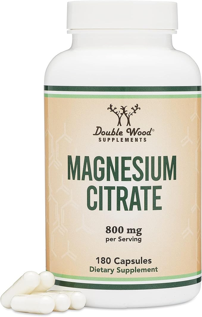 Amazon.com: Magnesium Citrate Capsules 400mg, 180 Capsules (Citrato de Magnesio) 800mg Servings, ... | Amazon (US)
