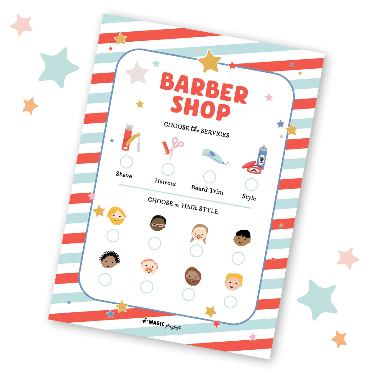 Barber Shop Pretend Play Pad | Magic Playbook