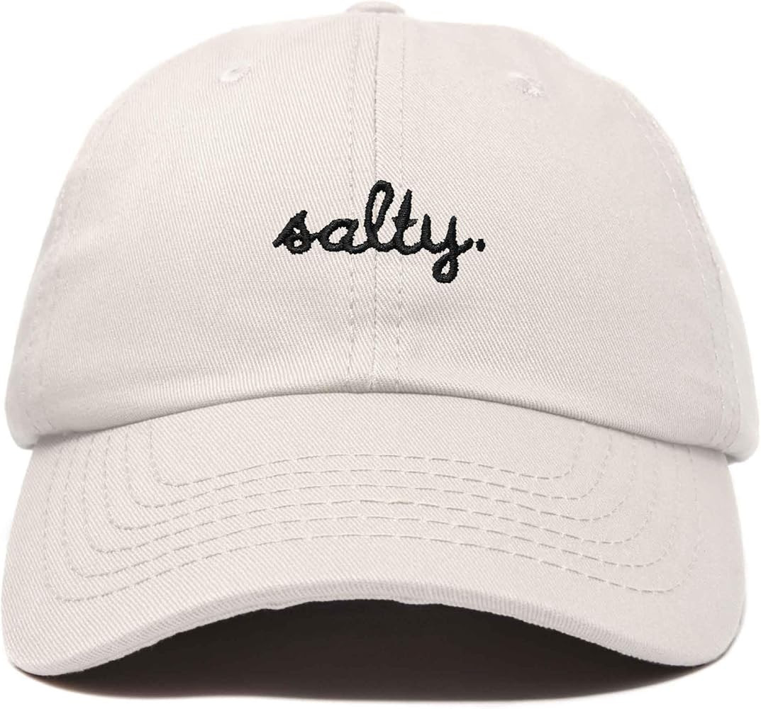 DALIX Salty Embroidered Cotton Beach Baseball Cap Adjustable Dad Hat Womens | Amazon (US)