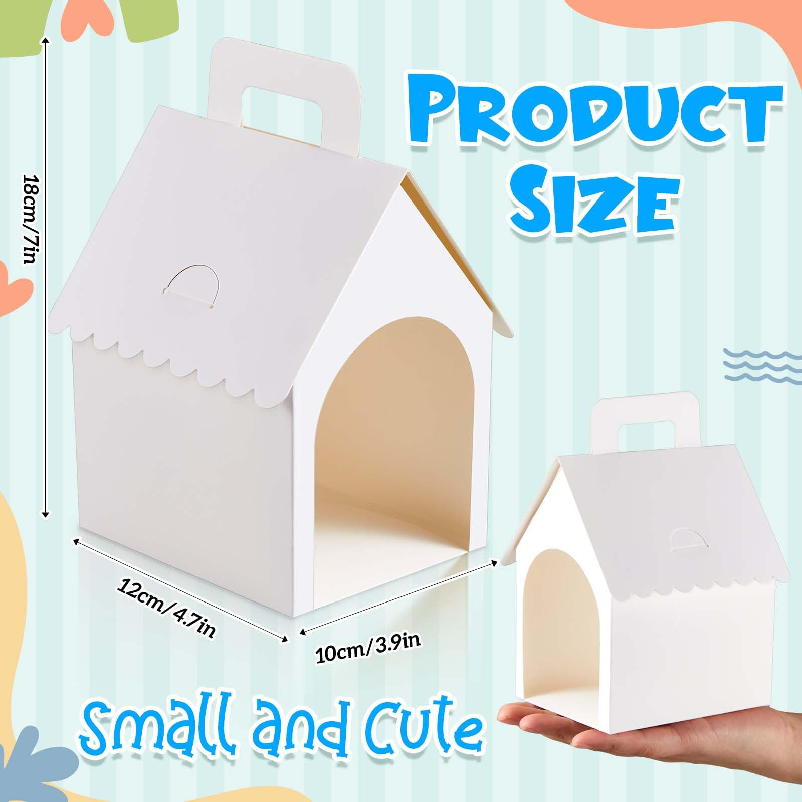 ShinyRelief 24 Pcs Dog Party Favors Boxes Dog House Shaped Treat Gift Boxes with Holes Foldable w... | Amazon (US)