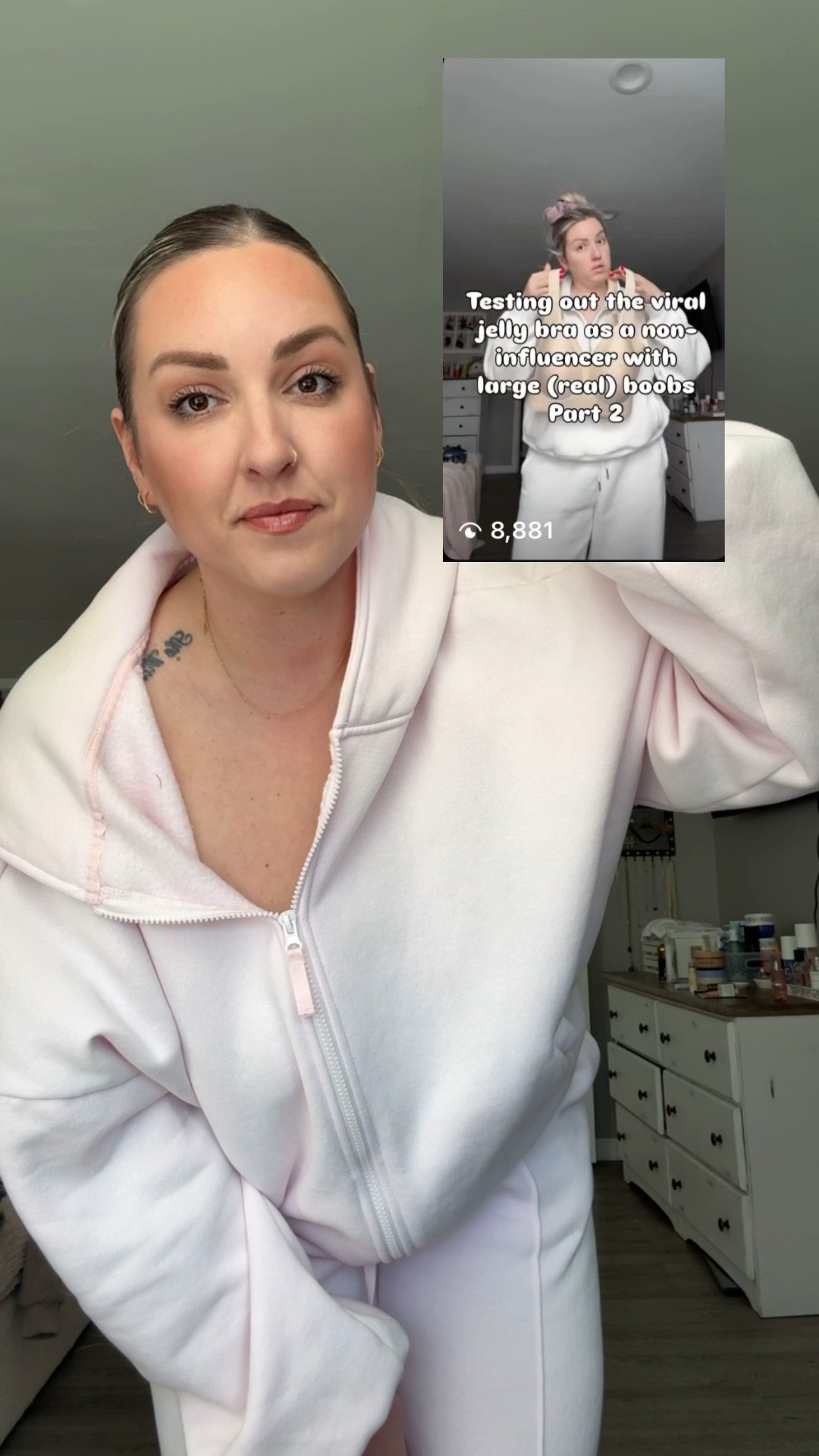 Testing out another viral wireless bra as a midsize girlie with wide-set, large natural boobs. 

#LTKMidsize #LTKgrwm #LTKootd