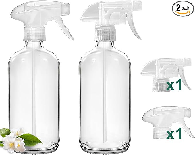 GMISUN Glass Spray Bottles for Cleaning Solutions, 16oz Reusable Spray Bottles for Cleaning Solut... | Amazon (US)