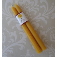 Handmade 100% Beeswax Candles - 9.5"" Taper Pair, Primitive Style | Etsy (US)