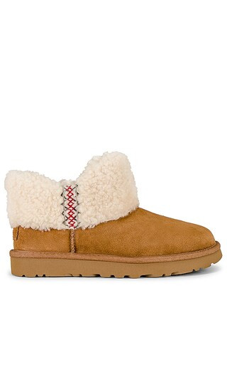 Ultra Mini Ugg Braid Boot in Chestnut | Revolve Clothing (Global)