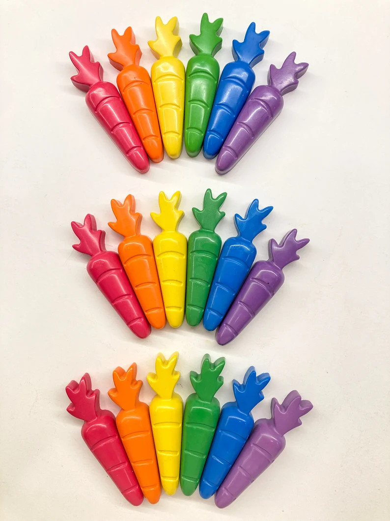Bushel of Carrot Crayons  Easter Basket  Party Favors  | Etsy | Etsy (US)