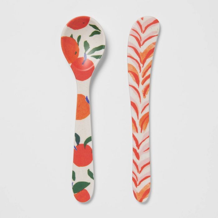 2pc Bamboo Melamine Spoon and Spreader Set - Opalhouse™ | Target