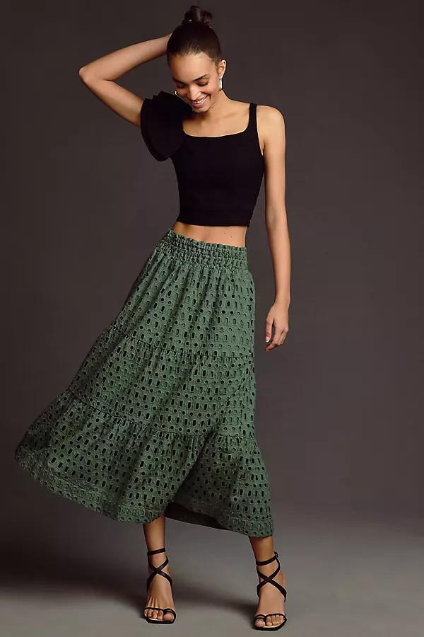 The Somerset Maxi Skirt: Eyelet Edition | Anthropologie (US)