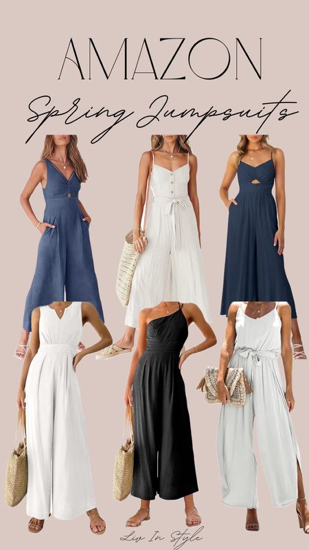 Amazon jumpsuits. These would be great to throw in your bag for a vacation outfit or resort wear. They could also be worn as a wedding guest dress.

#LTKsalealert #LTKfindsunder50 #LTKstyletip