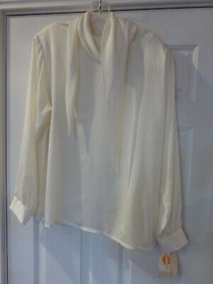 Country Sophisticates by Pendleton Blouse Shirt Size 16 NWT Cream  VTG | eBay US