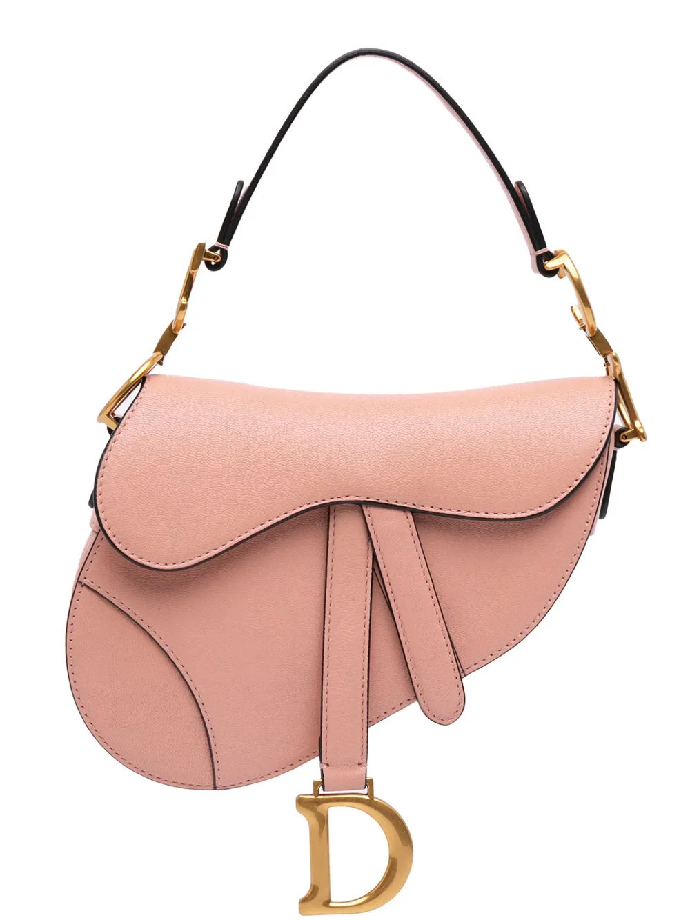 Christian Dior Pre-Owned 2020 Mini Goatskin Saddle Bag satchel - Pink | Farfetch Global