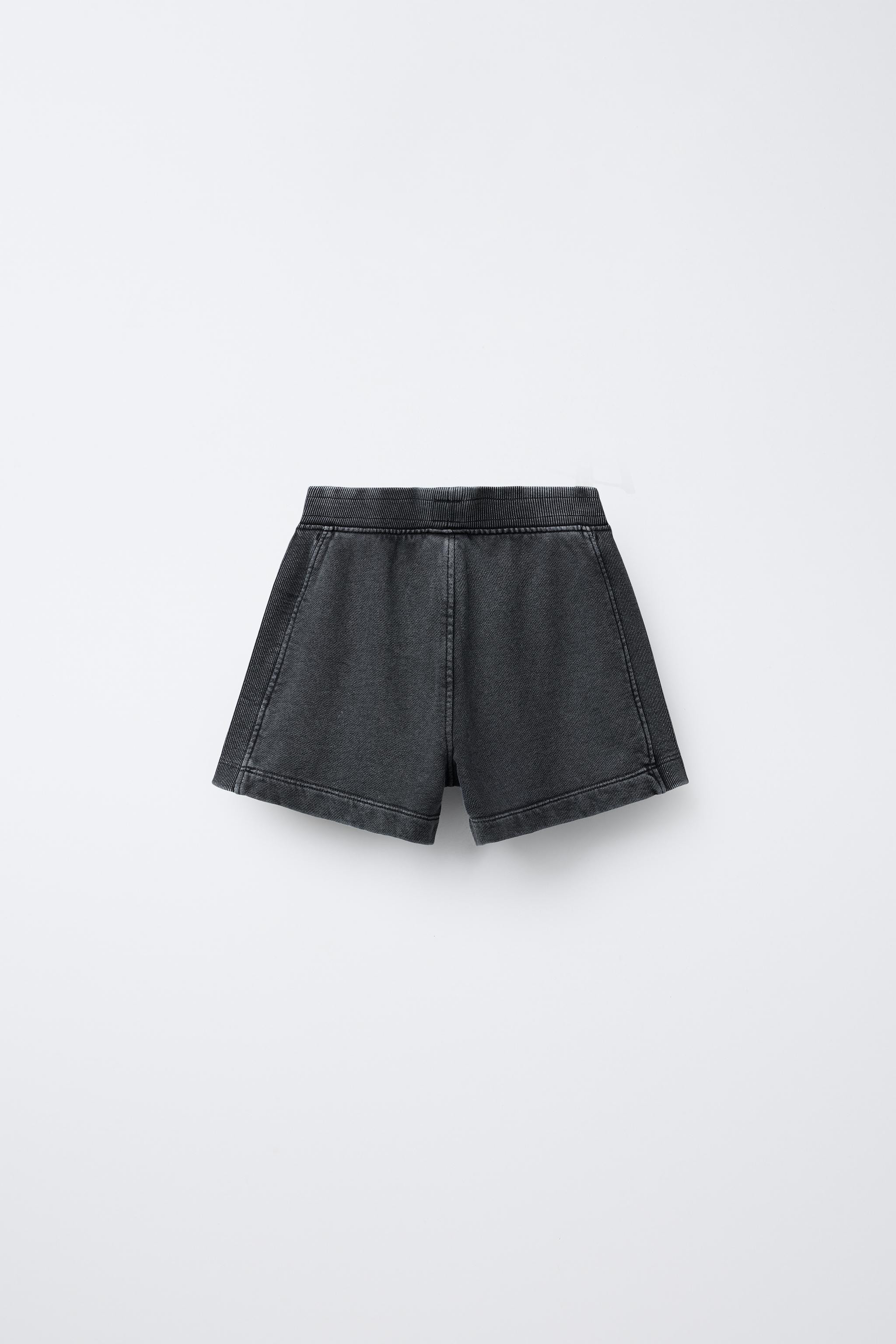 PLUSH WASHED EFFECT SHORTS | Zara US