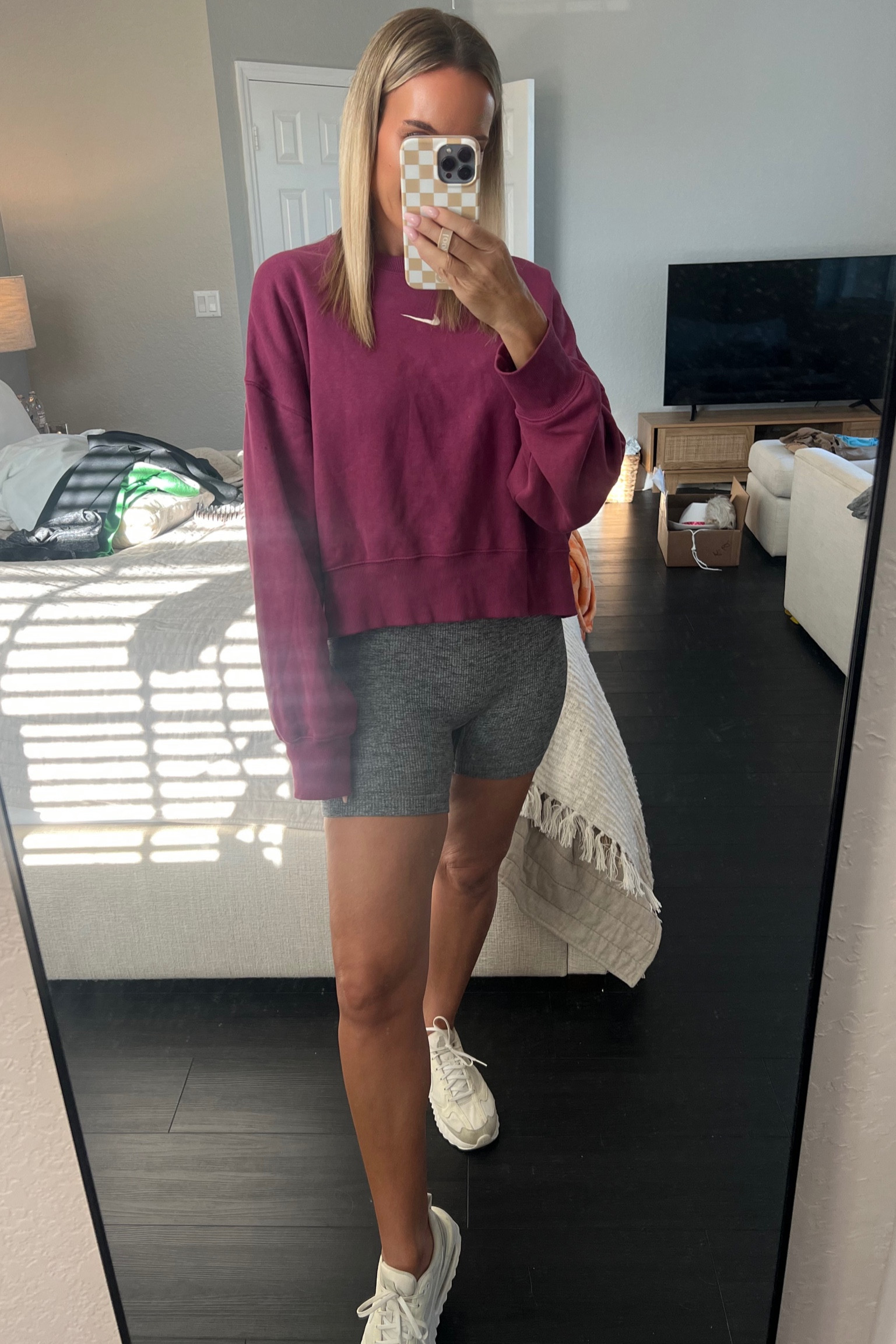 Casual outfit of the day 💖 These are my favorite biker shorts from Target! 

#LTKstyletip #LTKover40