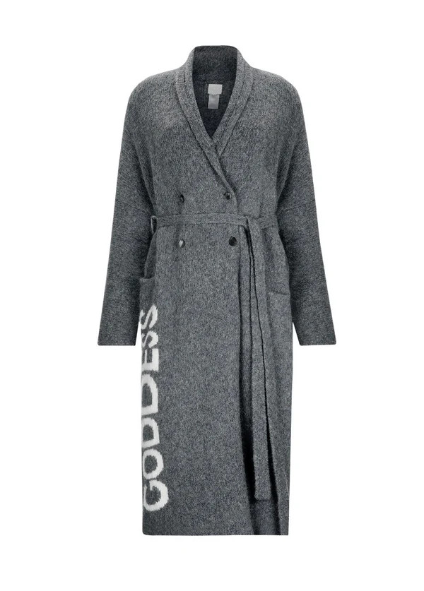 GODDESS BREAKFAST COAT - DARK GRAY | Hara Concept