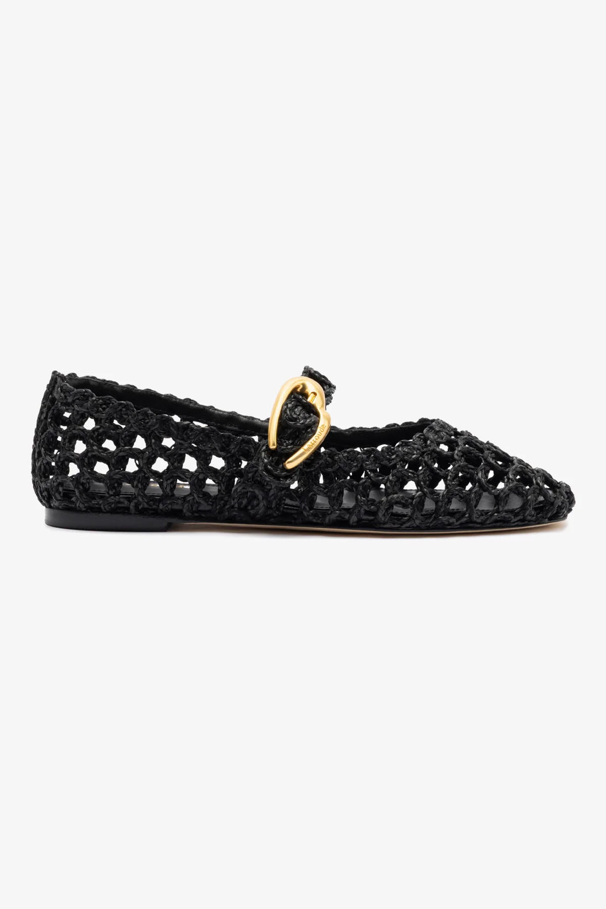 Verona Macrame In Black Embroidered Raffia | Larroude