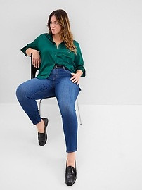 Satin Boyfriend Shirt | Gap (US)