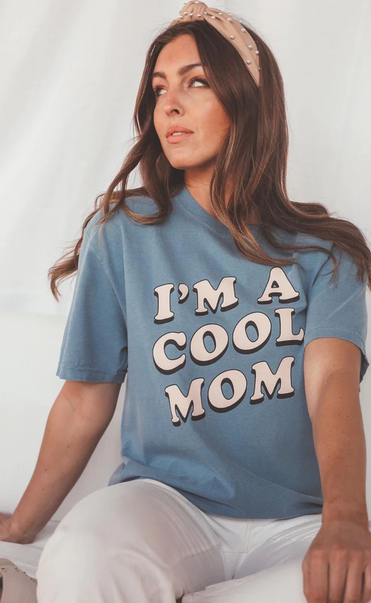 friday + saturday: i'm a cool mom comfort colors t shirt | RIFFRAFF