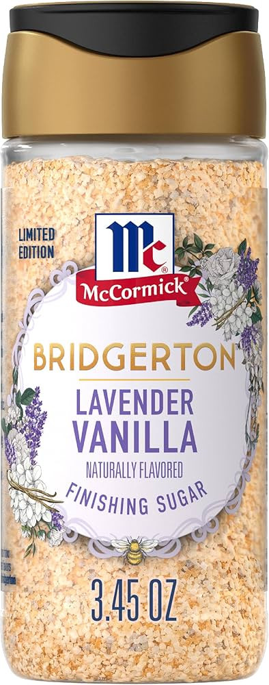 McCormick Bridgerton Finishing Sugar, Lavender Vanilla, Limited Edition, Floral Lavender Notes, S... | Amazon (US)