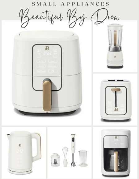 The prettiest small appliances & several are on sale! I have the coffee pot & love it. Air fryer is next!

White and Gold. Wal Mart Finds. Beautiful by Drew. Coffee Bar. Coffee Time. Christmas. Gift Ideas.

#LTKsalealert #LTKhome #LTKHoliday