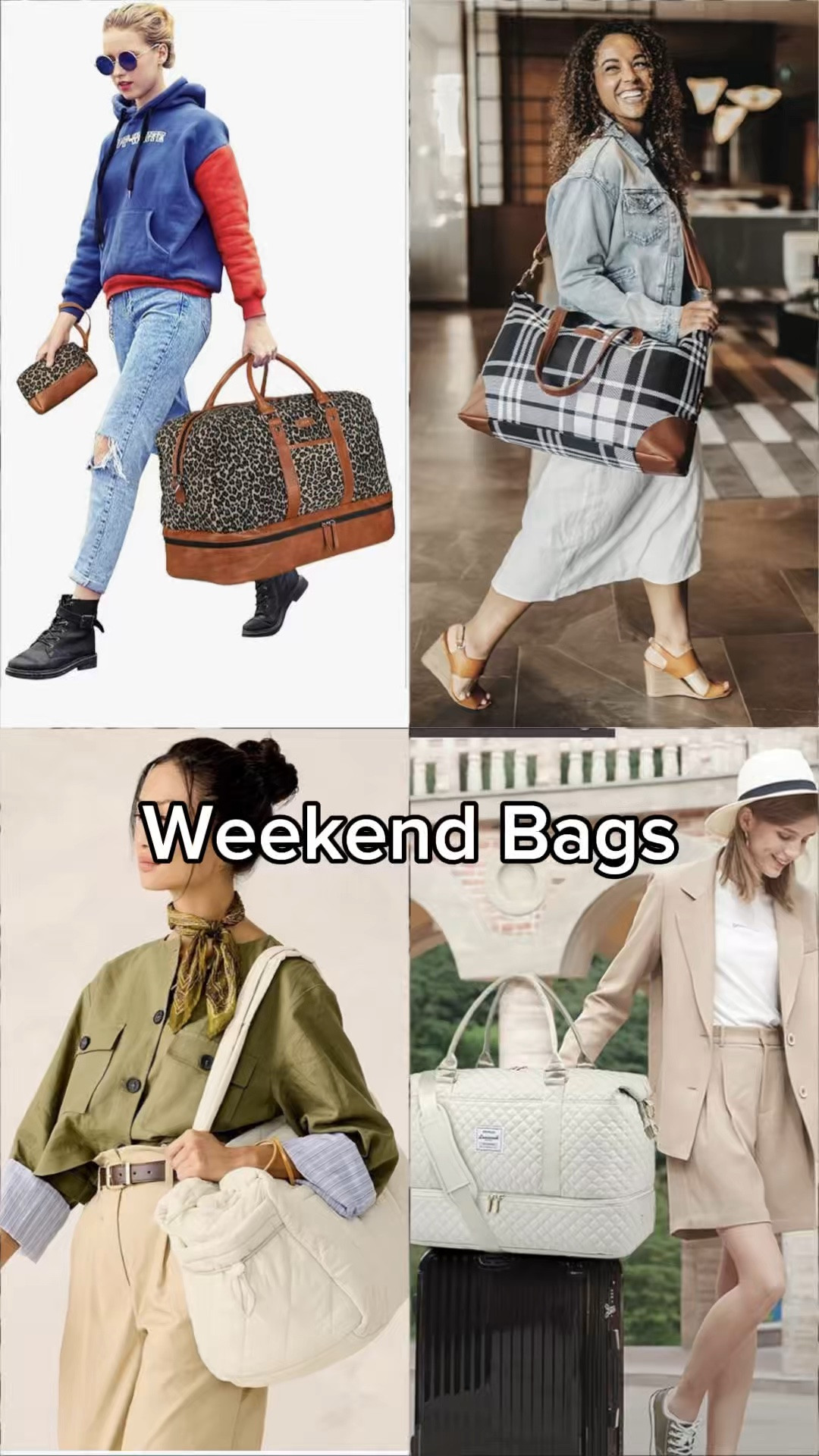Planning a weekend getaway? Whether you are headed to the beach, lake or big city, there is a weekend bag for you here! Many styles can be used as gym bags or commuter bags!

#LTKOver40 #LTKTravel #LTKActive