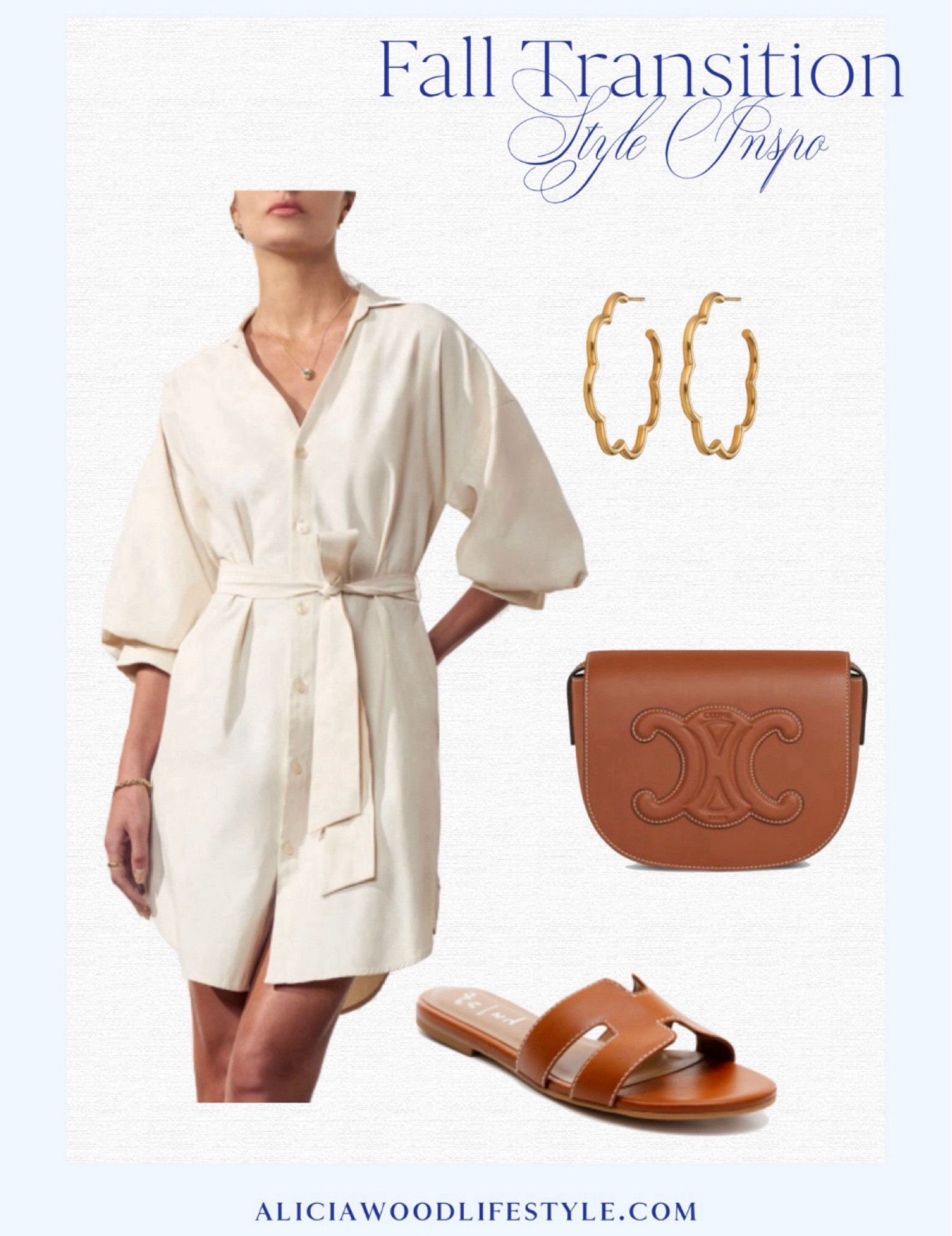 Fall Transition Style Inspo

Cream via neck dress 
Tan sandals 
Tan crossbody hold hoop earrings 
Fall outfit 

#LTKStyleTip #LTKSeasonal #LTKOver40