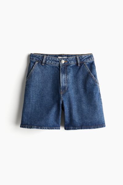 Denim shorts - Denim blue - Ladies | H&M GB | H&M (UK, MY, IN, SG, PH, TW, HK)