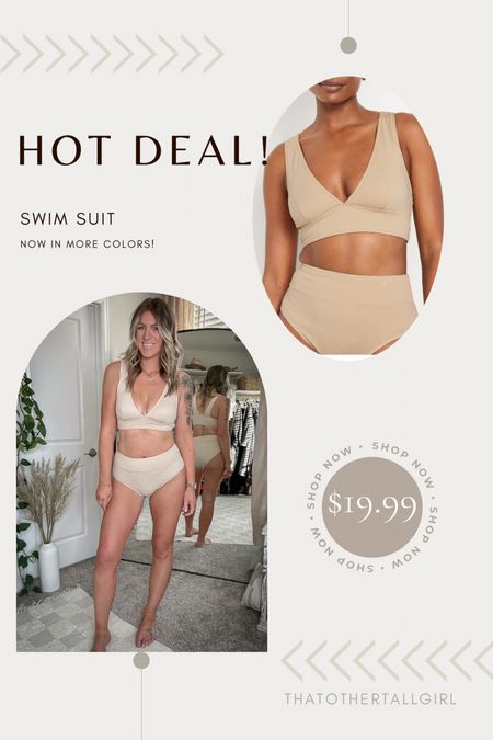 Hot deal! $19.99 swim!
Pieces sold separately, new colors added, also comes in a one piece (wearing a large in both pieces) 

#LTKmidsize #LTKswim #LTKsalealert