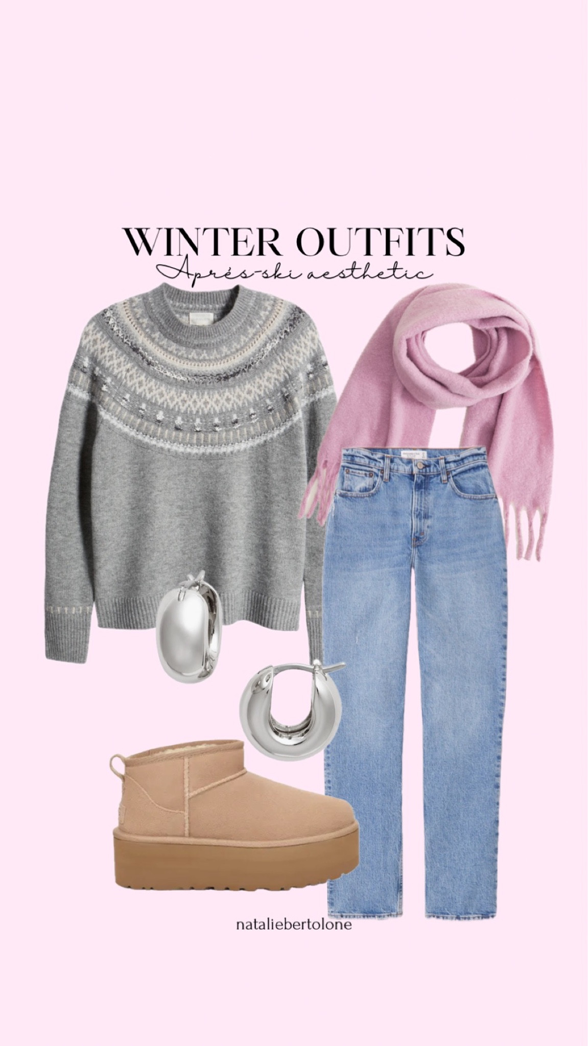winter outfit ideas! fair isle sweaters. abercrombie jeans. platform uggs  

#LTKSeasonal #LTKHoliday #LTKstyletip