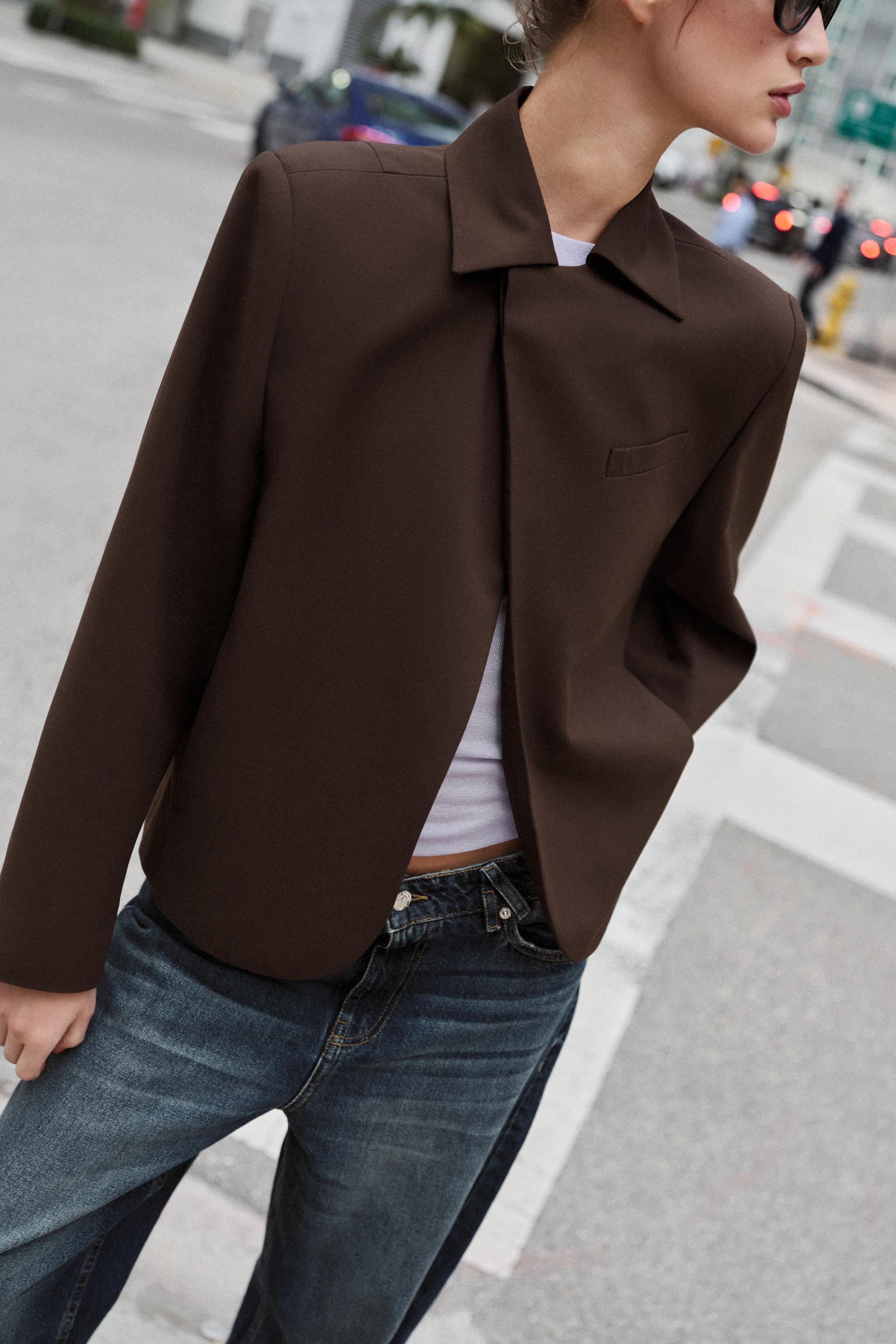 DOPPELREIHIGER BLAZER MIT REVERSKRAGEN | Zara DE