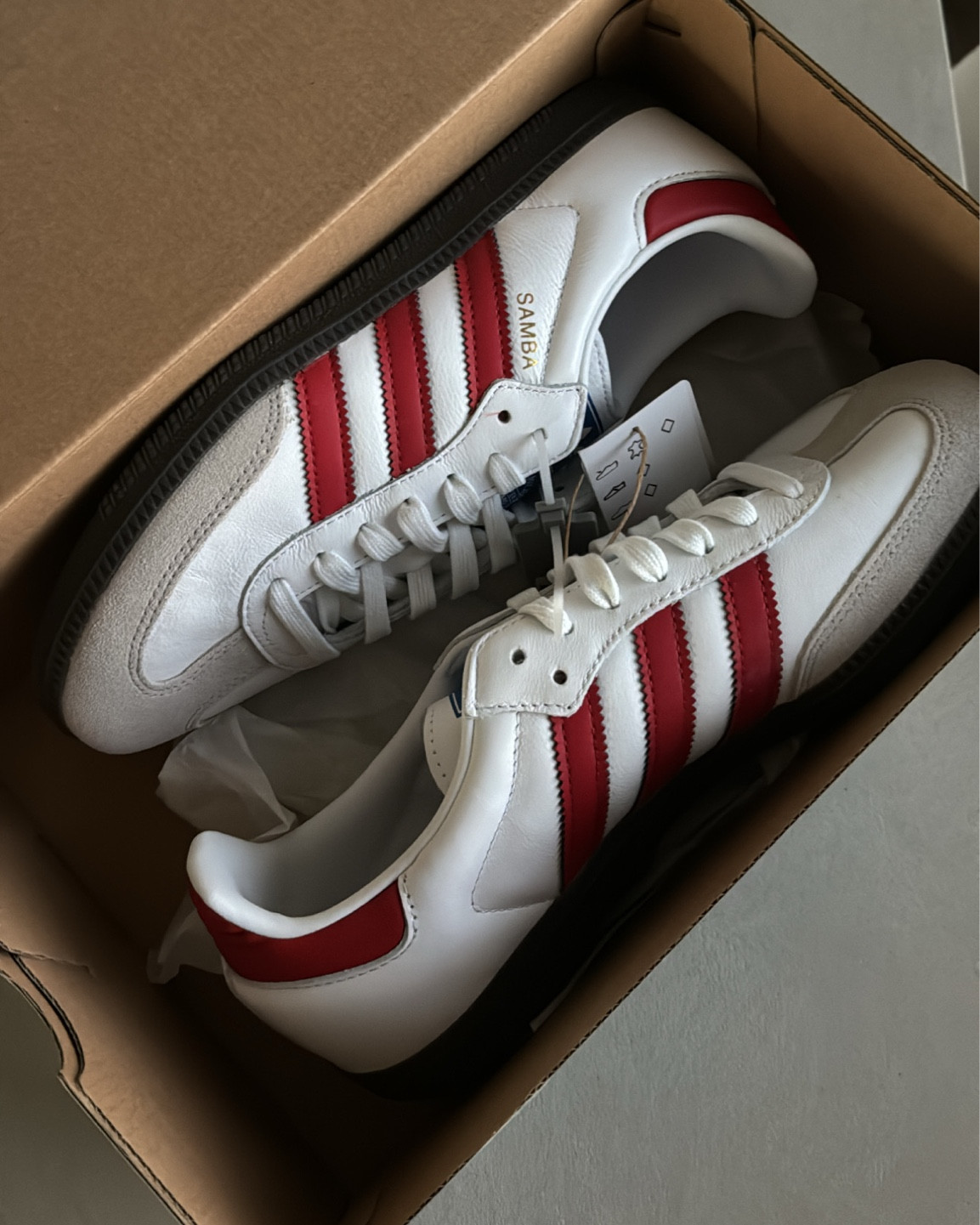 Newest member of my Samba family from FARFETCH 

red stripes adidas sambas 

#LTKSeasonal #LTKstyletip #LTKshoecrush