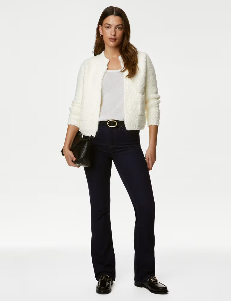 Textured Edge to Edge Knitted Jacket | Marks & Spencer (UK)