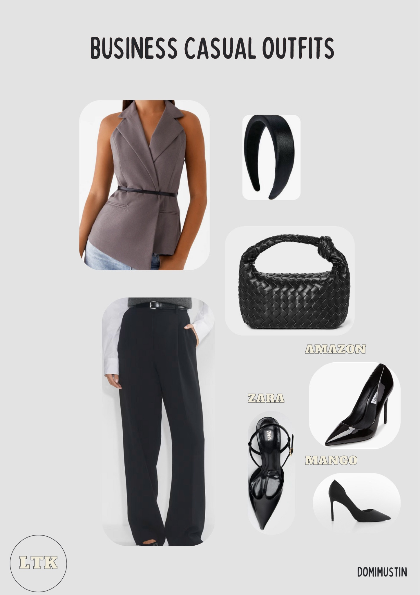 Business casual outfits
- top from peppermayo (blazer top)
-heeled slingbacks zara 

#LTKCon #LTKFallSale #LTKSeasonal
