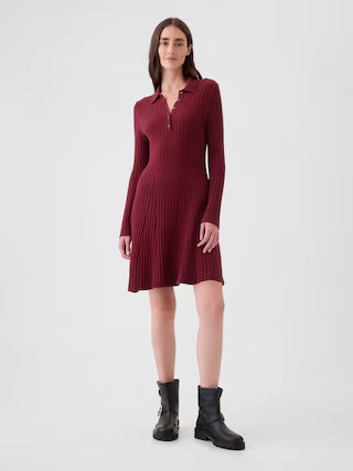 CashSoft Polo Mini Sweater Dress | Gap (US)