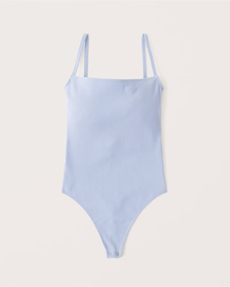 Ribbed Open Back Bodysuit | Abercrombie & Fitch (US)